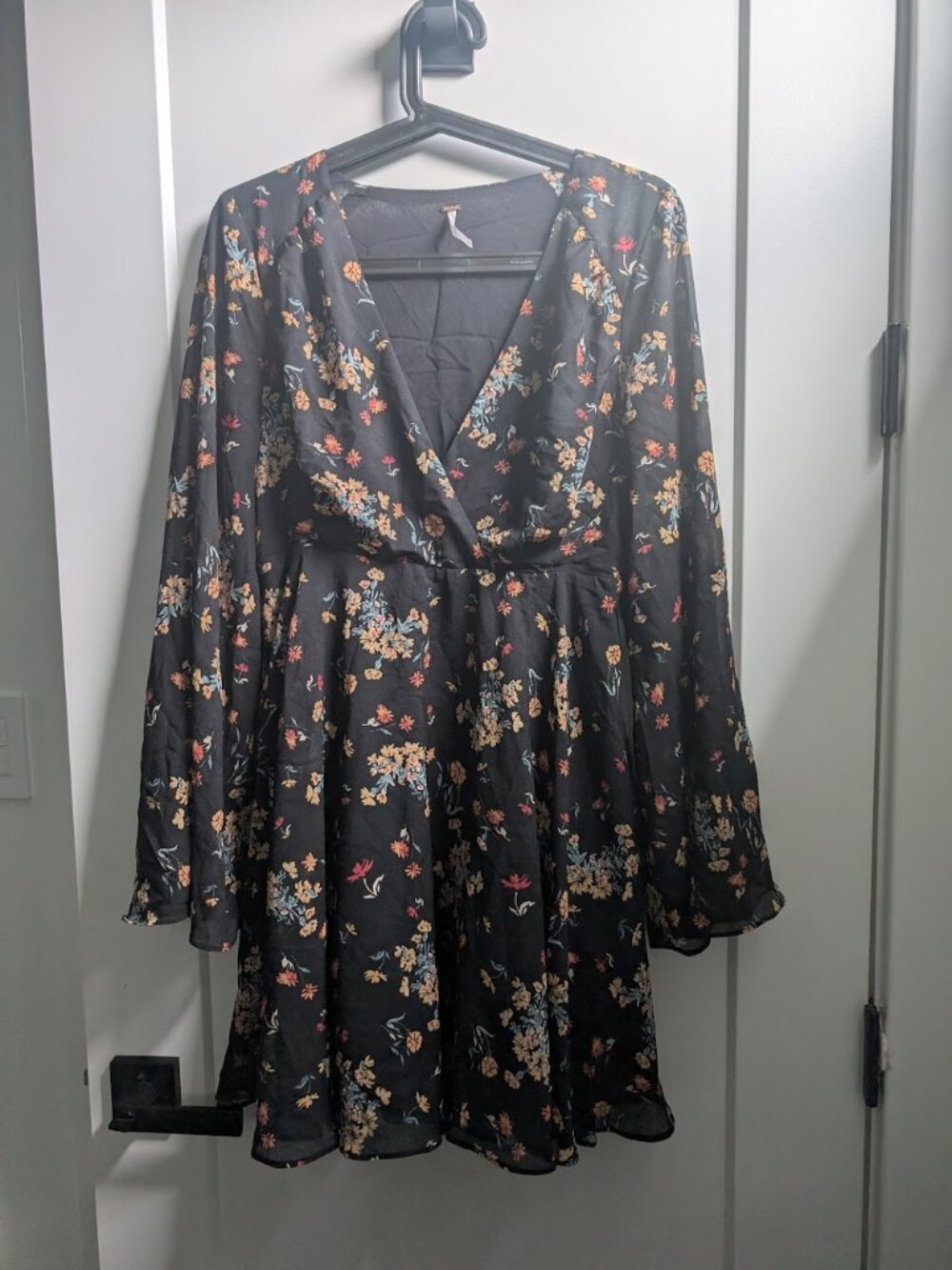 Free People Floral Dress Size L *missing sash